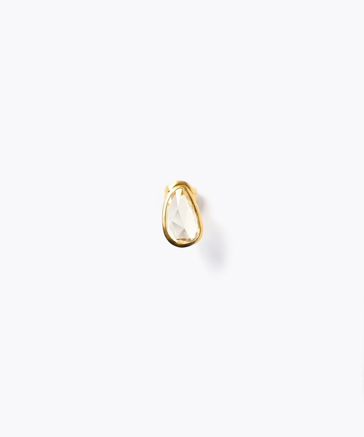 [eutopia] K10 One of a Kind multi sapphire single pierced earring