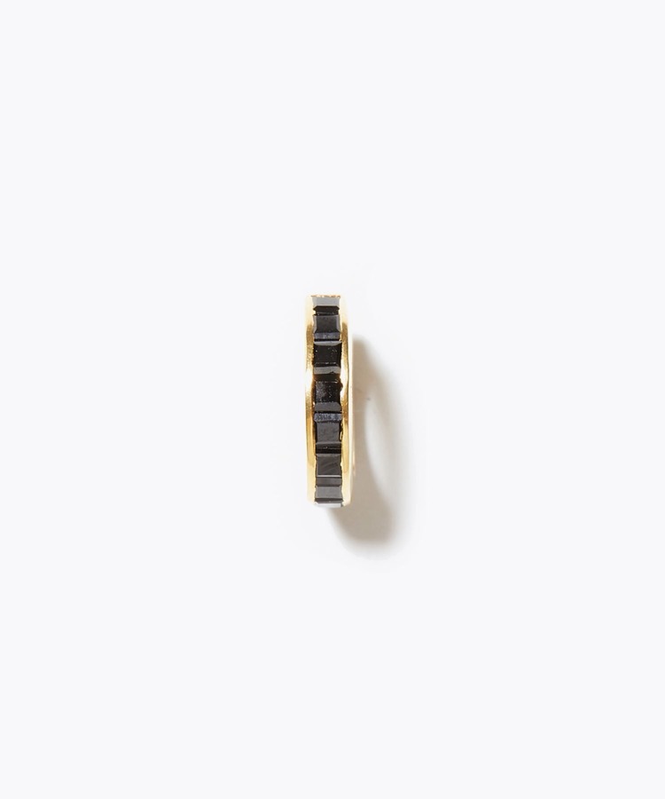 [eden] K10 black spinel square pave cuff