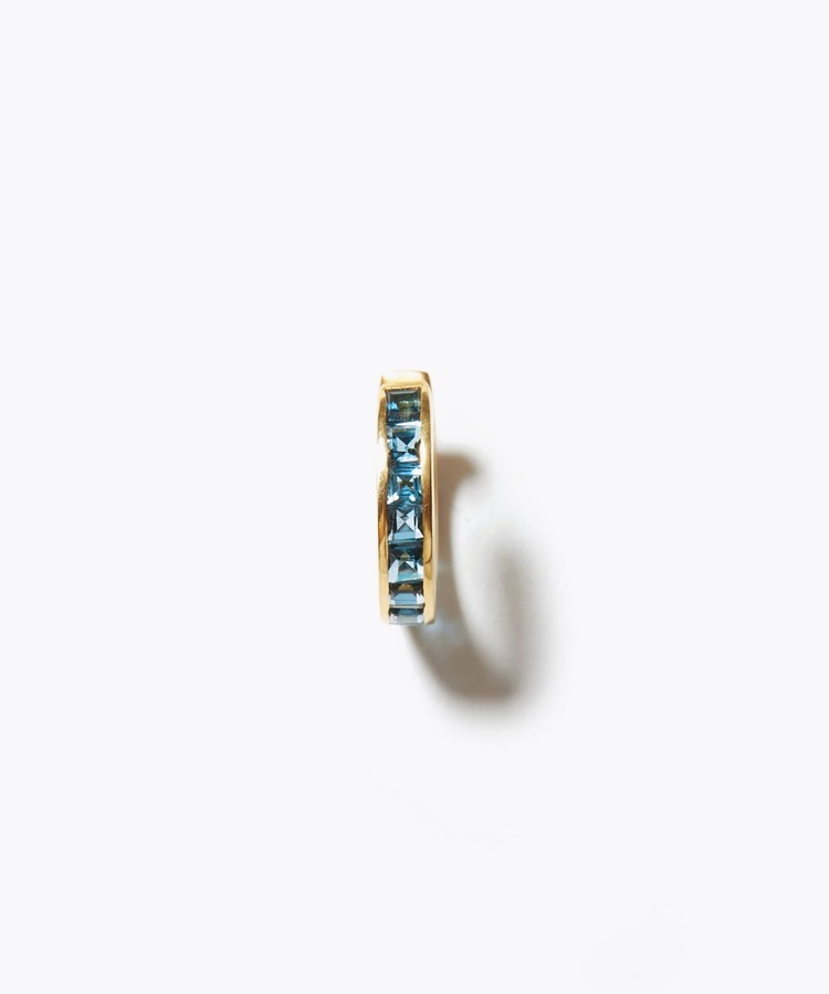 [eden] K10 london blue topaz square pave cuff