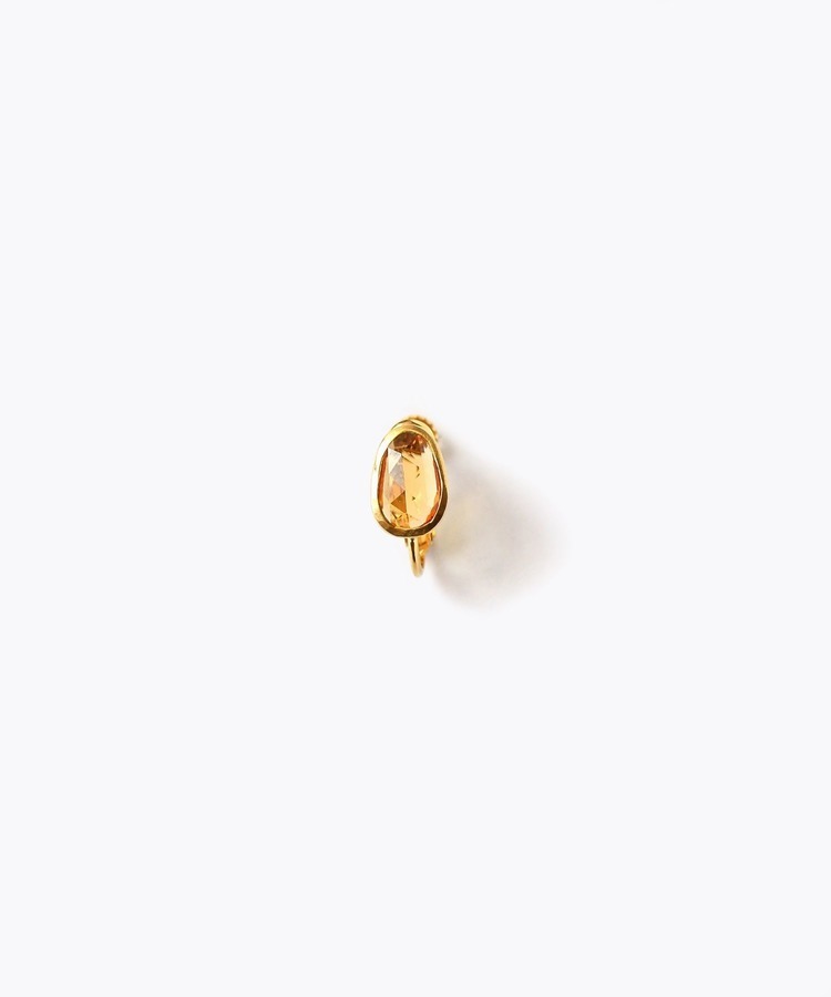 [eutopia] K10 One of a Kind multi sapphire single earring