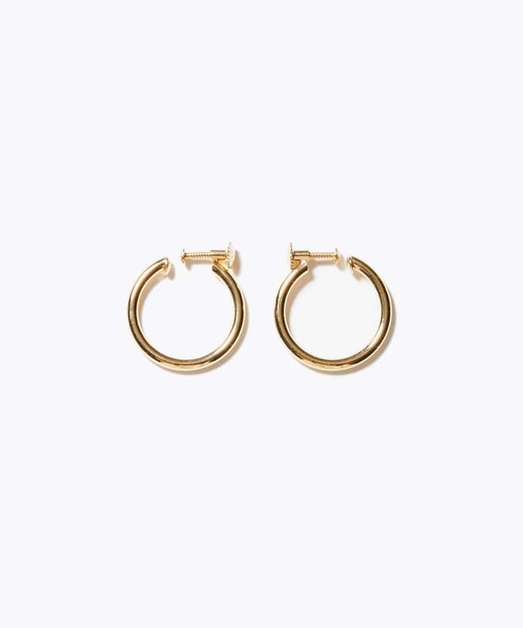 [bone] organic thin small hoop ear clip