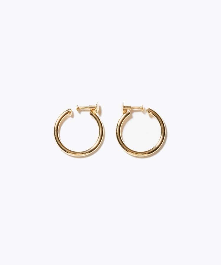 [bone] organic thin small hoop ear clip