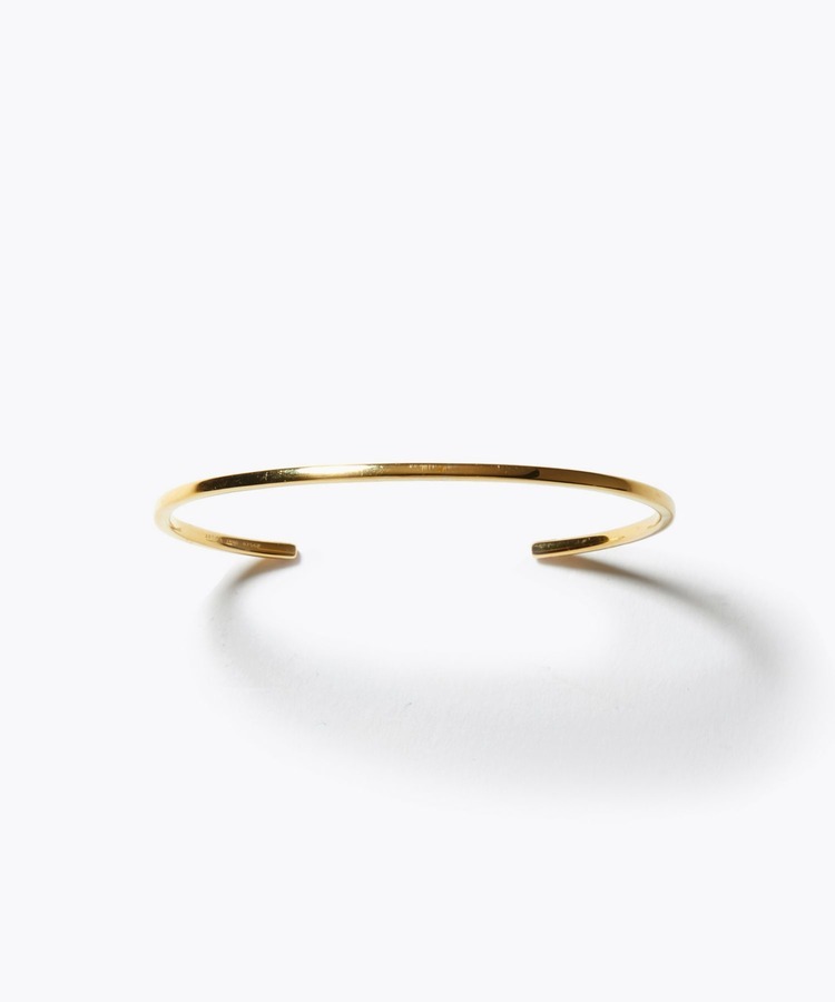 [bone] medium plain bangle