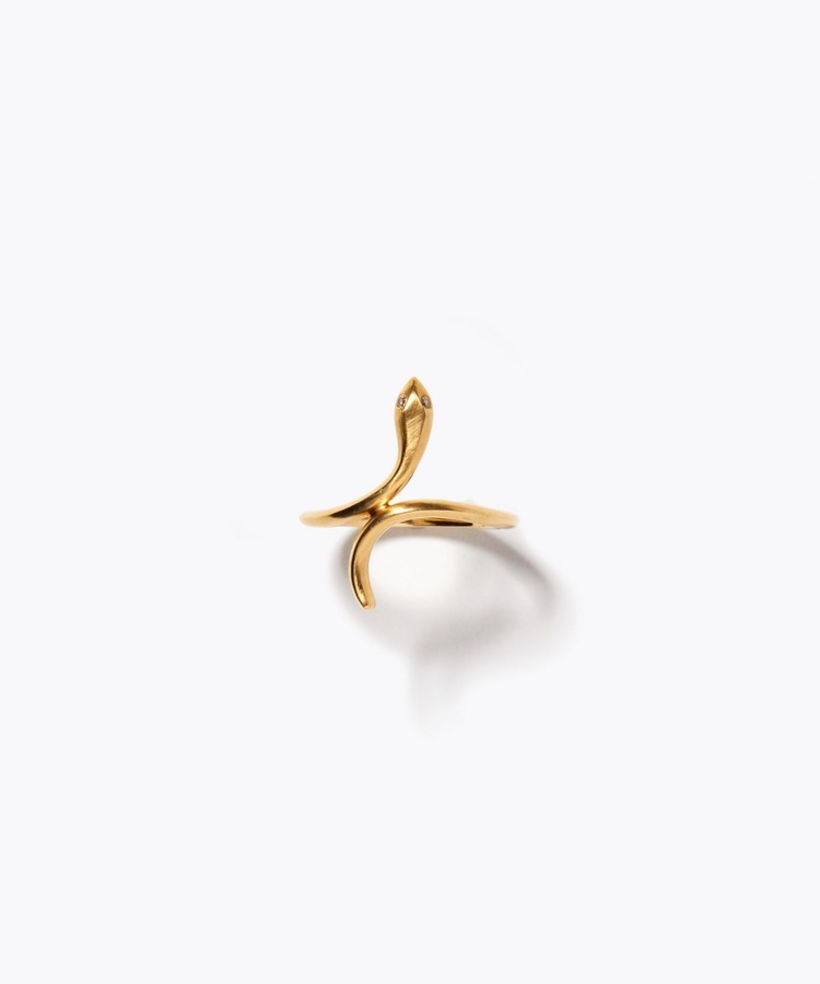 [ancient] K10 viper pinky ring