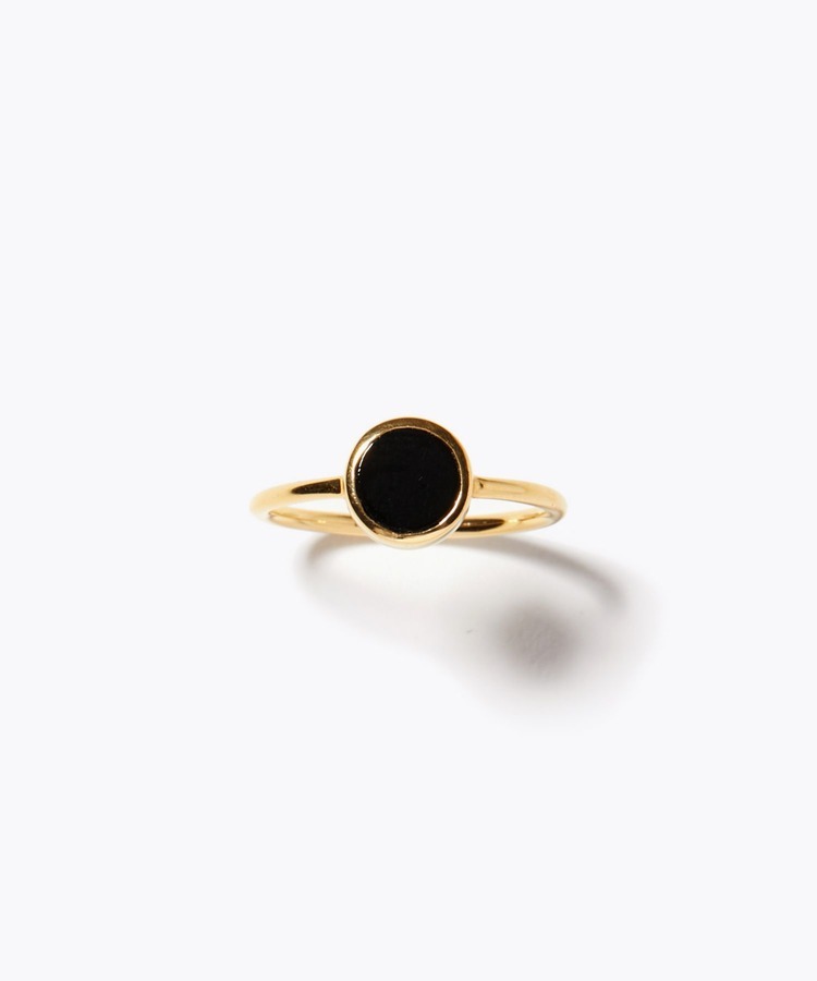 [ancient] onyx flat disk ring