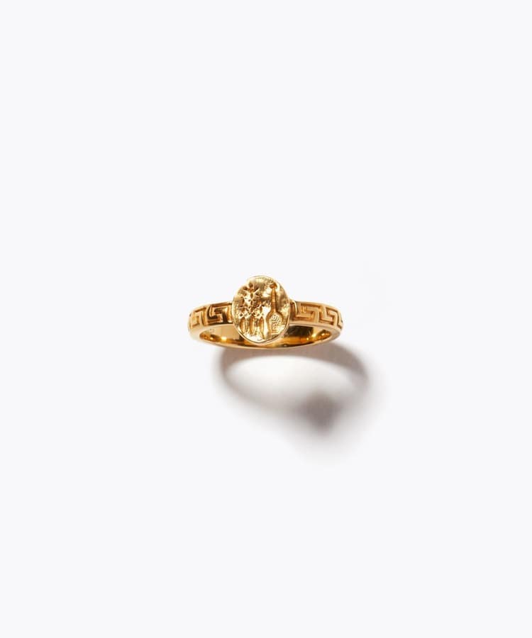 [ancient] meander pinky ring