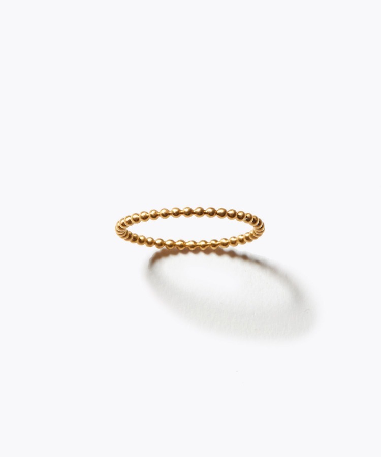 [sand] K10 stud eternity ring