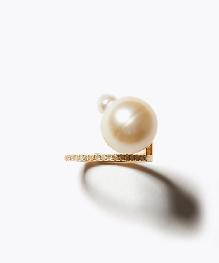 [philia] One of a kind south sea pearl bar ring