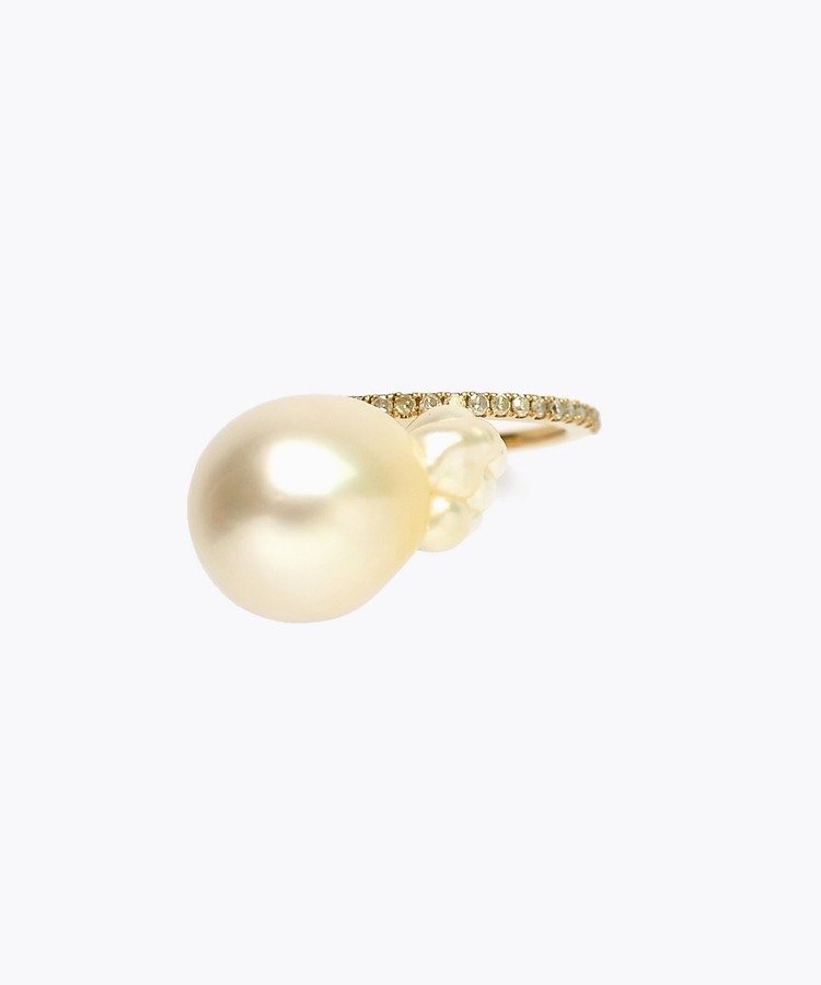 [philia] One of a kind south sea pearl bar ring