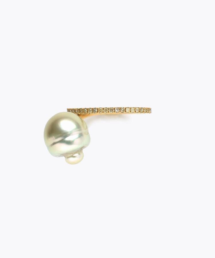 [philia] One of a kind south sea pearl bar ring