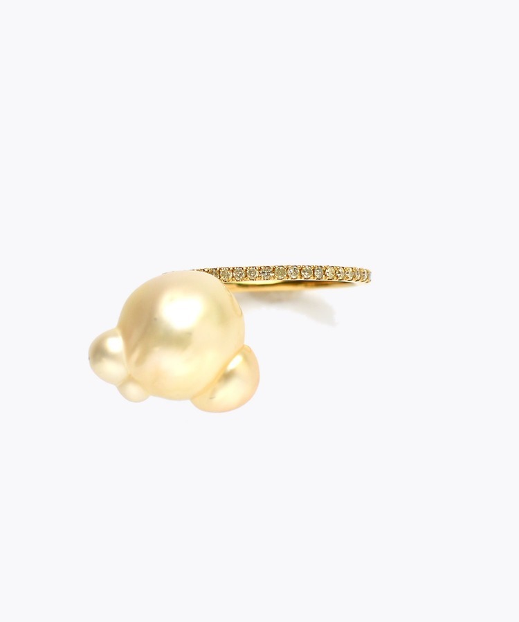 [philia] One of a kind south sea pearl bar ring