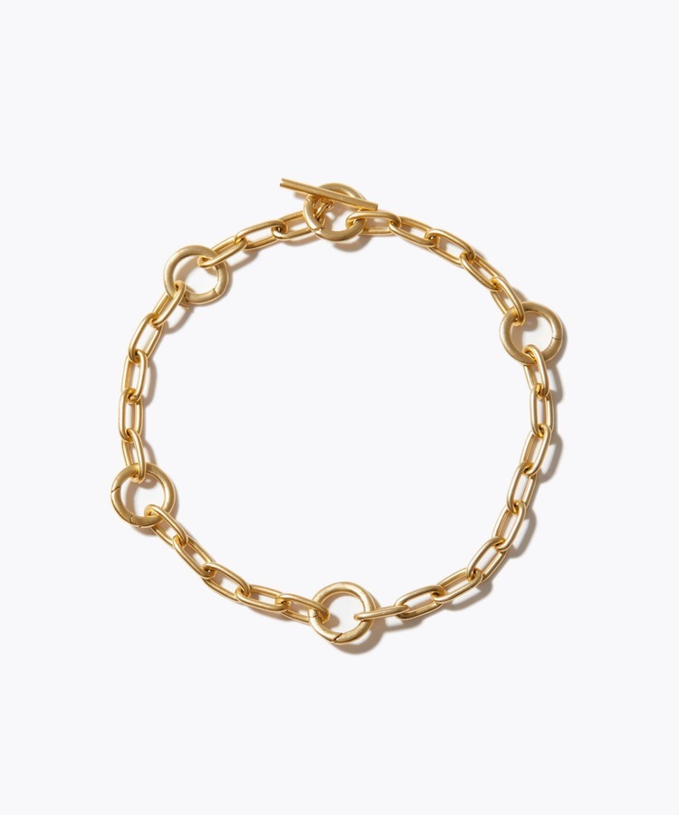 [bone] custom clasp chain bracelet