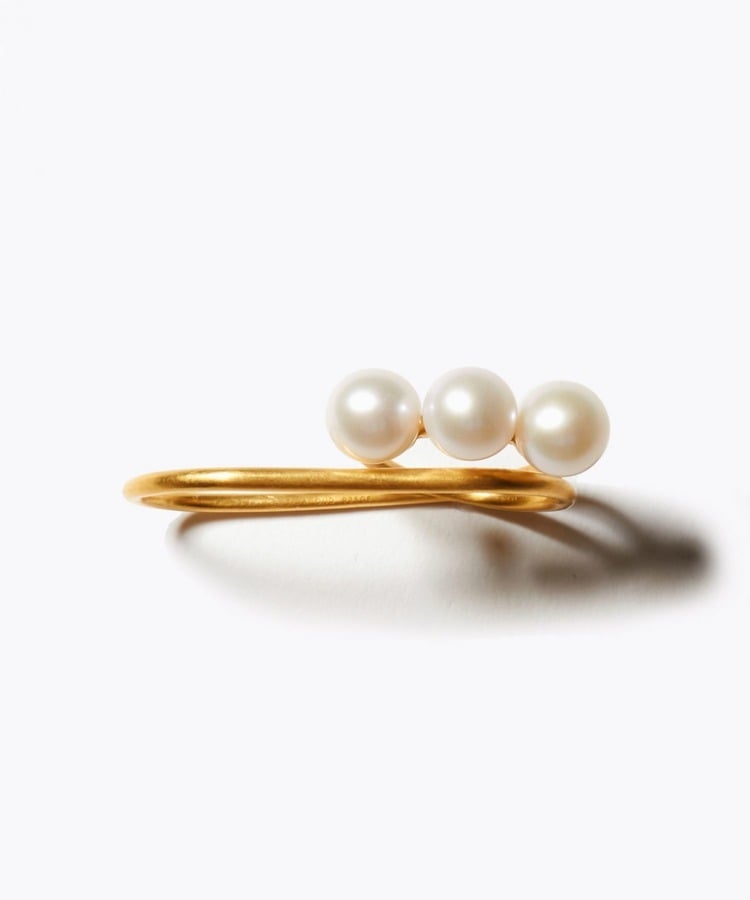 [collaboration] AYUMI HAMAMOTO×ARTIDA OUD pearl double finger ring