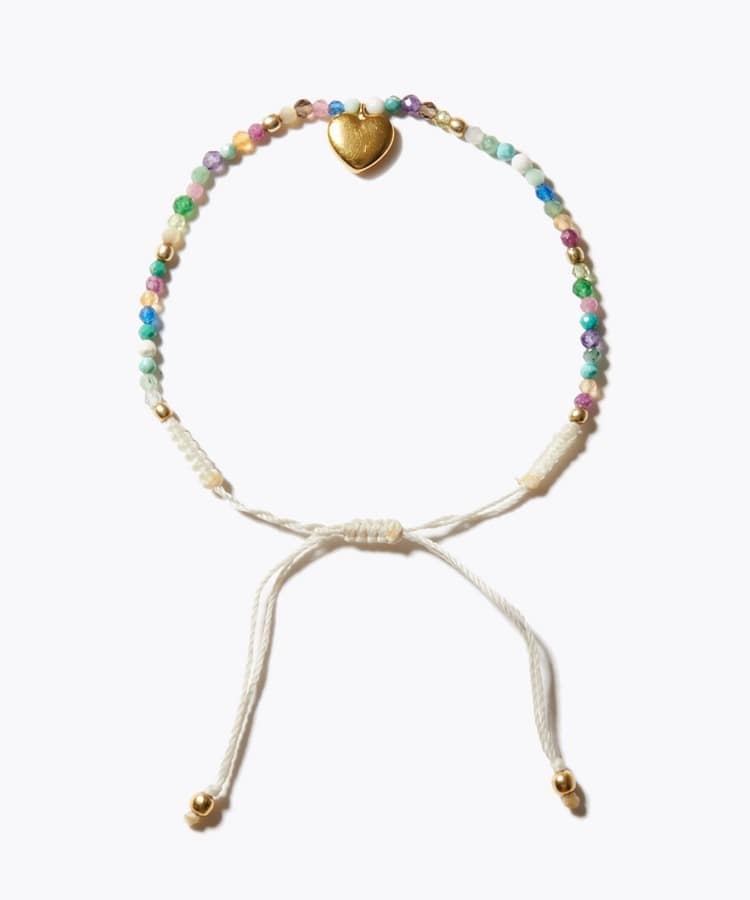 [I am donation] multicolor heart bracelet