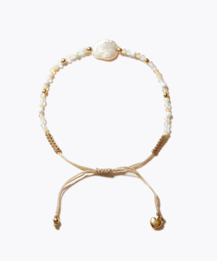 [I am donation] ivory mix baroque pearl bracelet