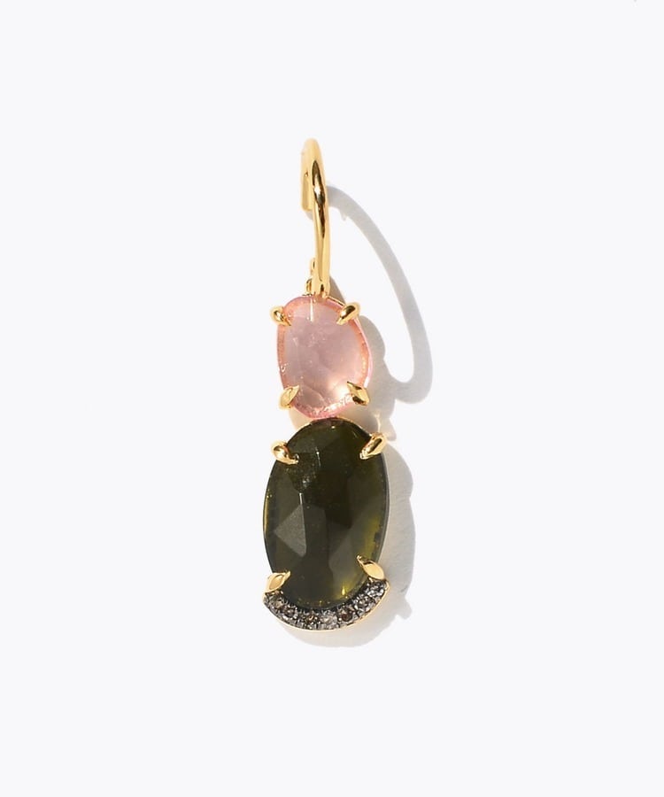 [elafonisi] One of a kind assorted tourmaline single pierced earring