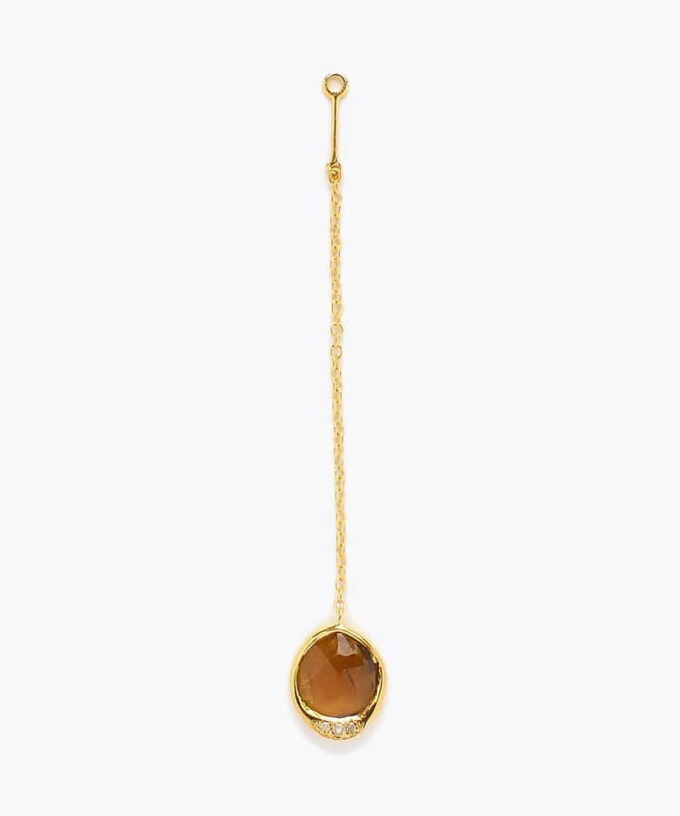 [elafonisi] 【5th Anniversary Limited】One of a kind multi tourmaline single ear charm