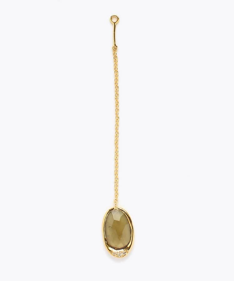 [elafonisi] 【5th Anniversary Limited】One of a kind multi tourmaline single ear charm