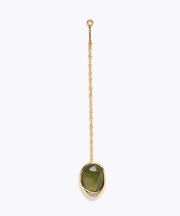 [elafonisi] 【5th Anniversary Limited】One of a kind multi tourmaline single ear charm