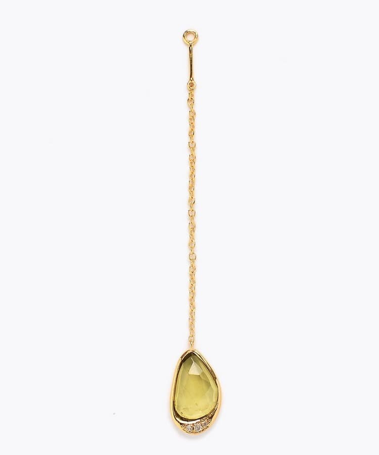 [elafonisi] 【5th Anniversary Limited】One of a kind multi tourmaline single ear charm