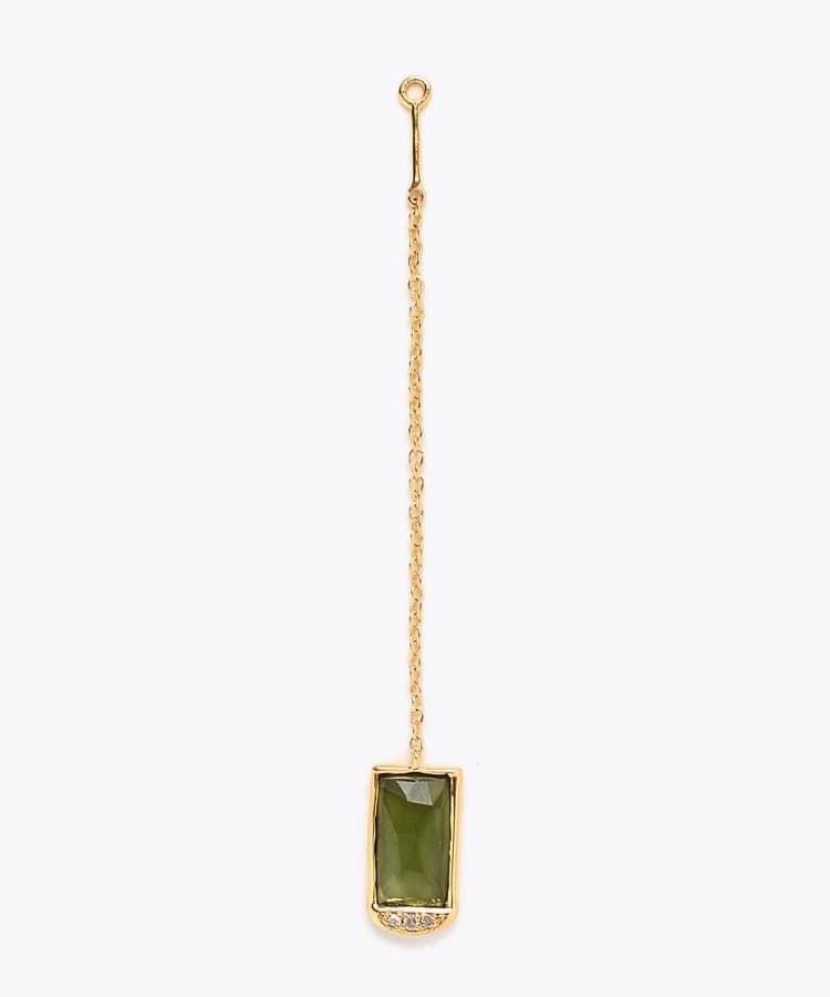 [elafonisi] 【5th Anniversary Limited】One of a kind multi tourmaline single ear charm