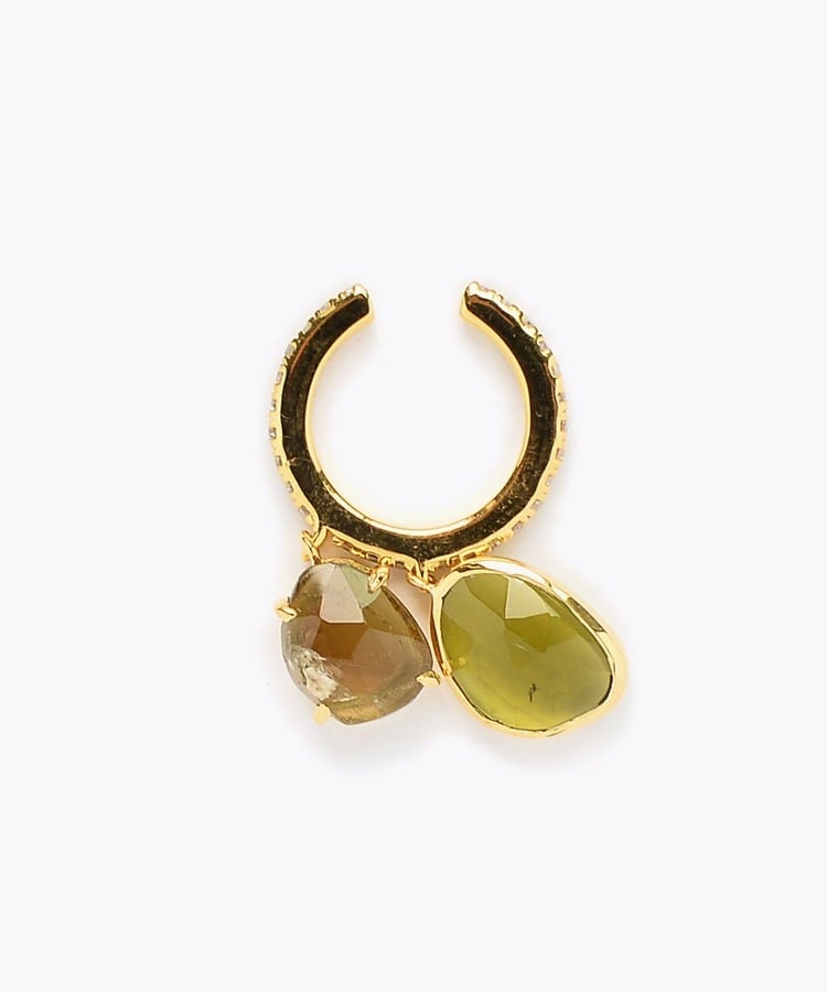 [elafonisi] 【5th Anniversary Limited】One of a kind multi tourmaline cuff