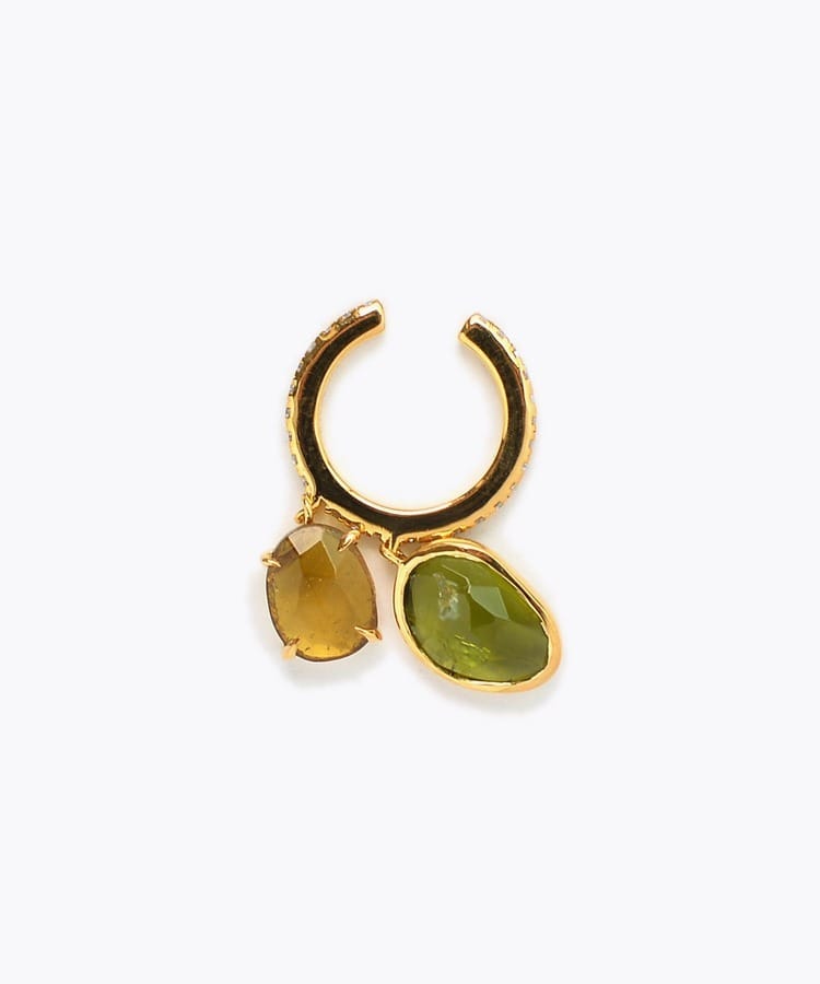 [elafonisi] 【5th Anniversary Limited】One of a kind multi tourmaline cuff