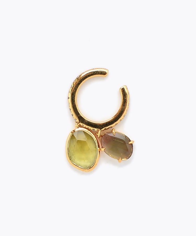 [elafonisi] 【5th Anniversary Limited】One of a kind multi tourmaline cuff