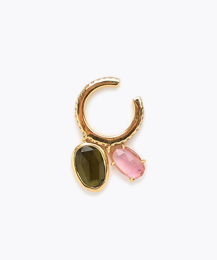 [elafonisi] 【5th Anniversary Limited】One of a kind multi tourmaline cuff