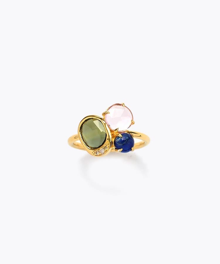 [elafonisi] 【5th Anniversary Limited】One of a kind multi tourmaline ring