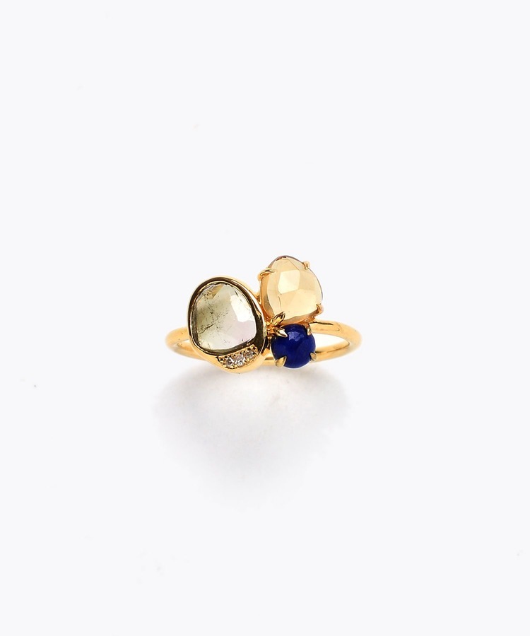 [elafonisi] 【5th Anniversary Limited】One of a kind multi tourmaline ring