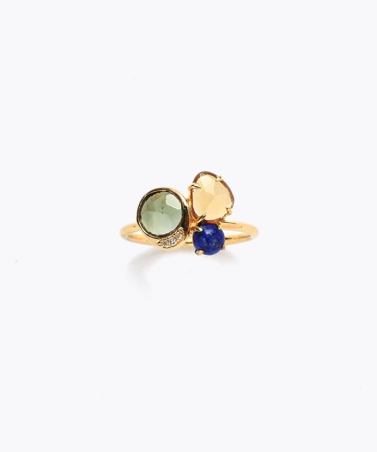 [elafonisi] 【5th Anniversary Limited】One of a kind multi tourmaline ring
