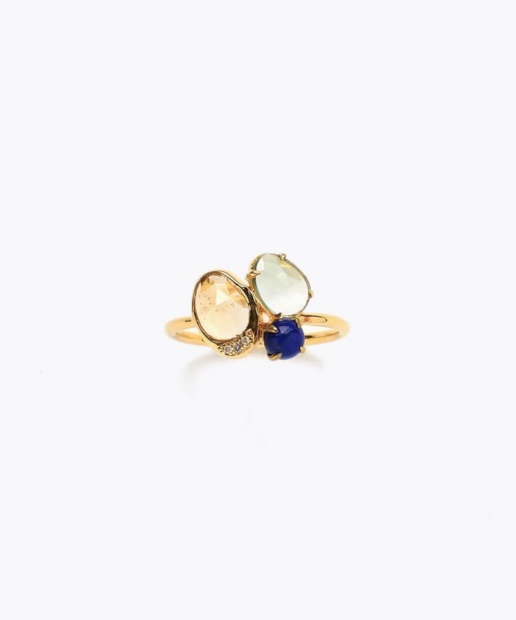 [elafonisi] 【5th Anniversary Limited】One of a kind multi tourmaline ring
