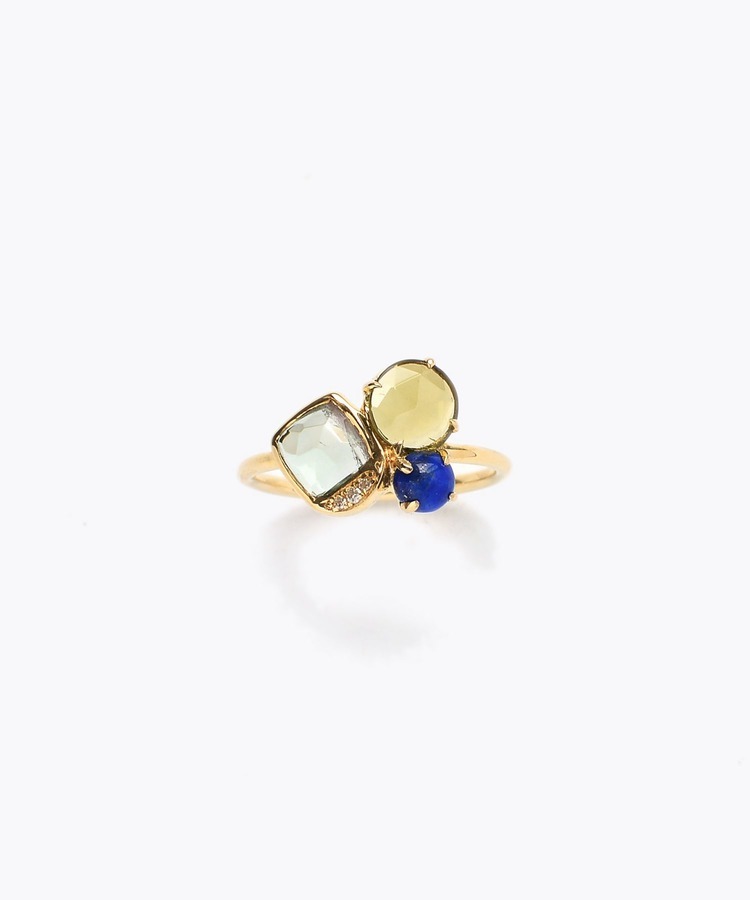 [elafonisi] 【5th Anniversary Limited】One of a kind multi tourmaline ring