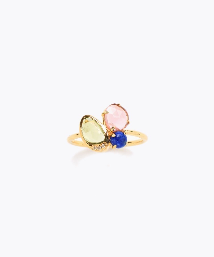 [elafonisi] 【5th Anniversary Limited】One of a kind multi tourmaline ring
