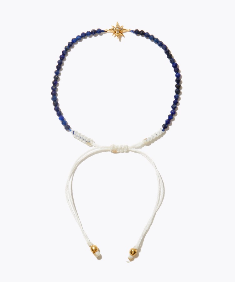 [I am donation] lapis lazuli star bead bracelet