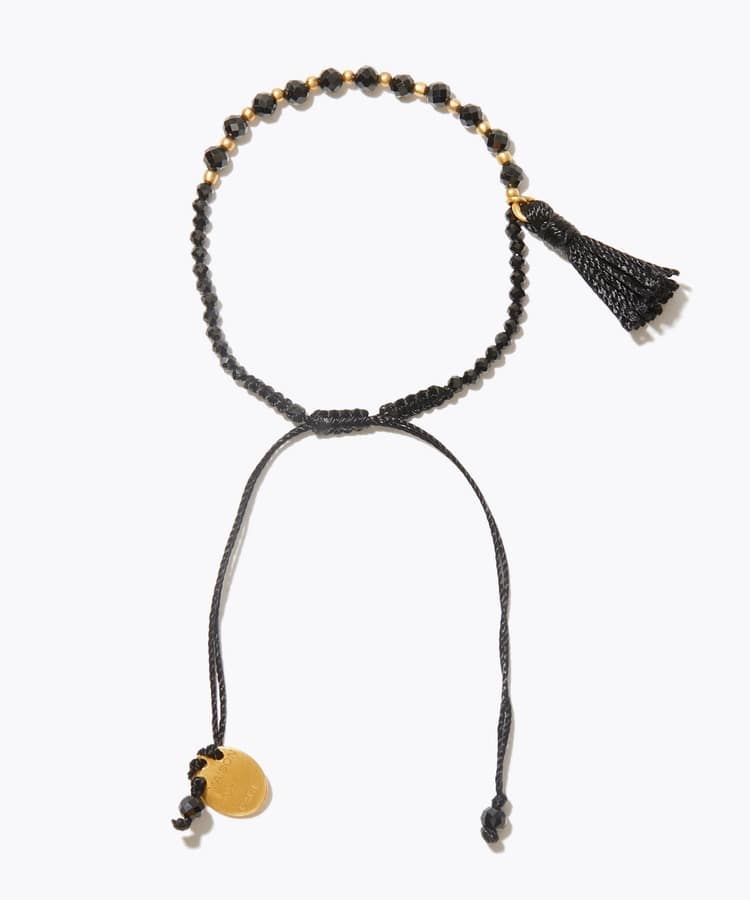 [I am donation] MAISON N.H PARIS x Vermeil par iena black spinel fringe bracelet