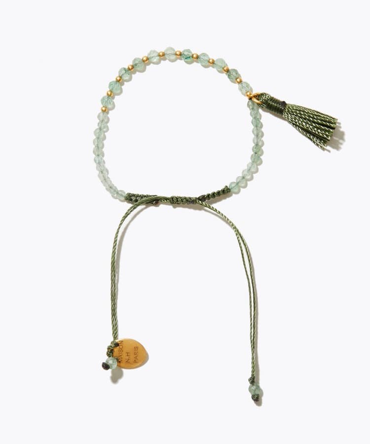 [I am donation] MAISON N.H PARIS x Vermeil par iena aventurine fringe bracelet