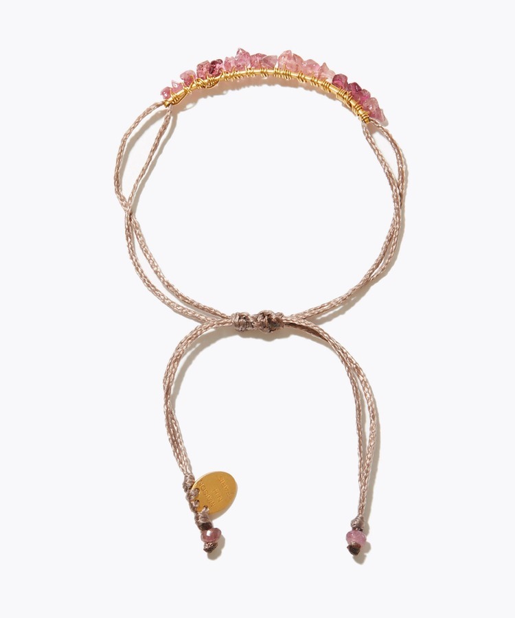 [I am donation] MAISON N.H PARIS x Vermeil par iena pink tourmaline wrapped bracelet