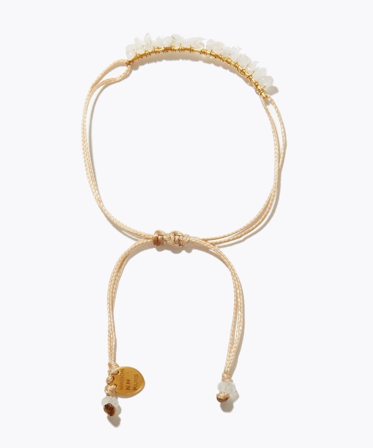 [I am donation] MAISON N.H PARIS x Vermeil par iena rainbow moonstone wrapped bracelet
