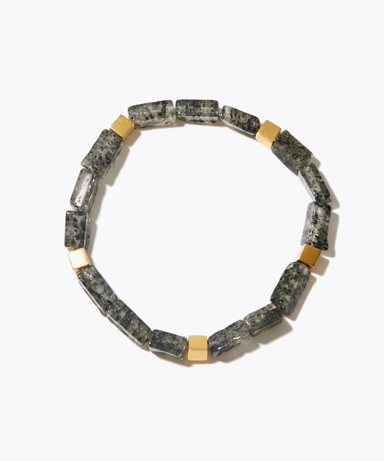 [amulette] [Build confidence and lead to victory]black rutilated quartz cube bracelet