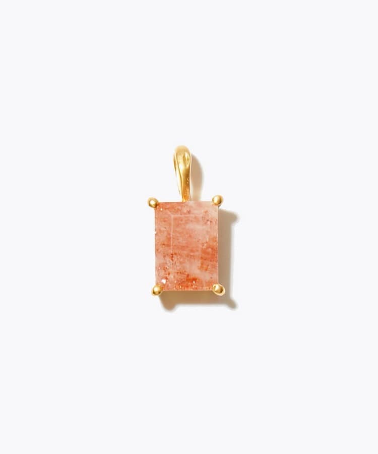 [ancient] sun stone mini charm
