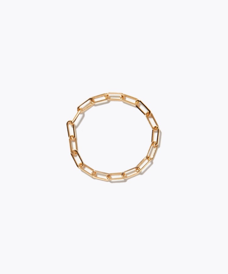 [basic] K18 square chain ring