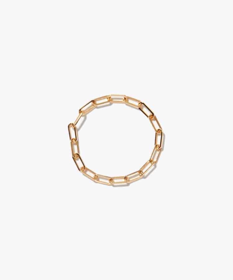 [basic] K18 square chain ring