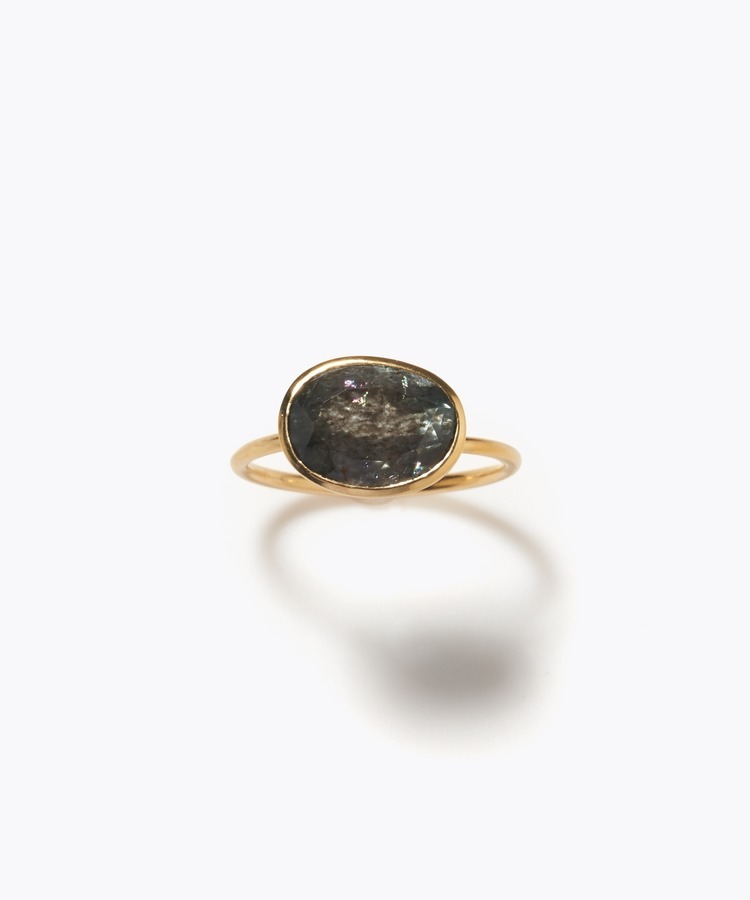 [eden] One of a kind moss aquamarine rin