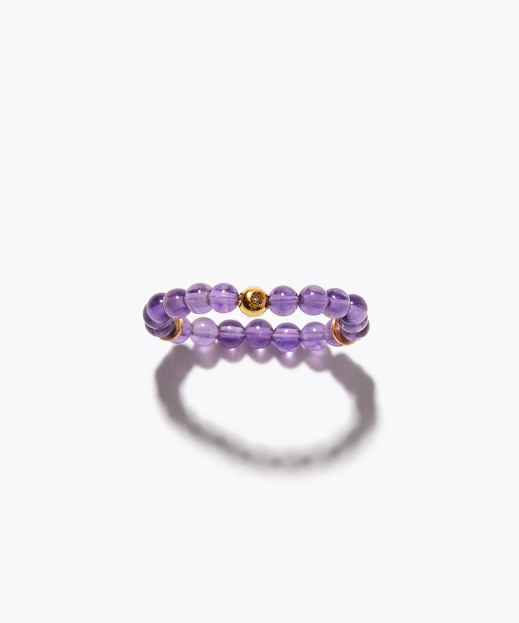 [amulette] [For the protection of true love]lavender amethyst diamond ring