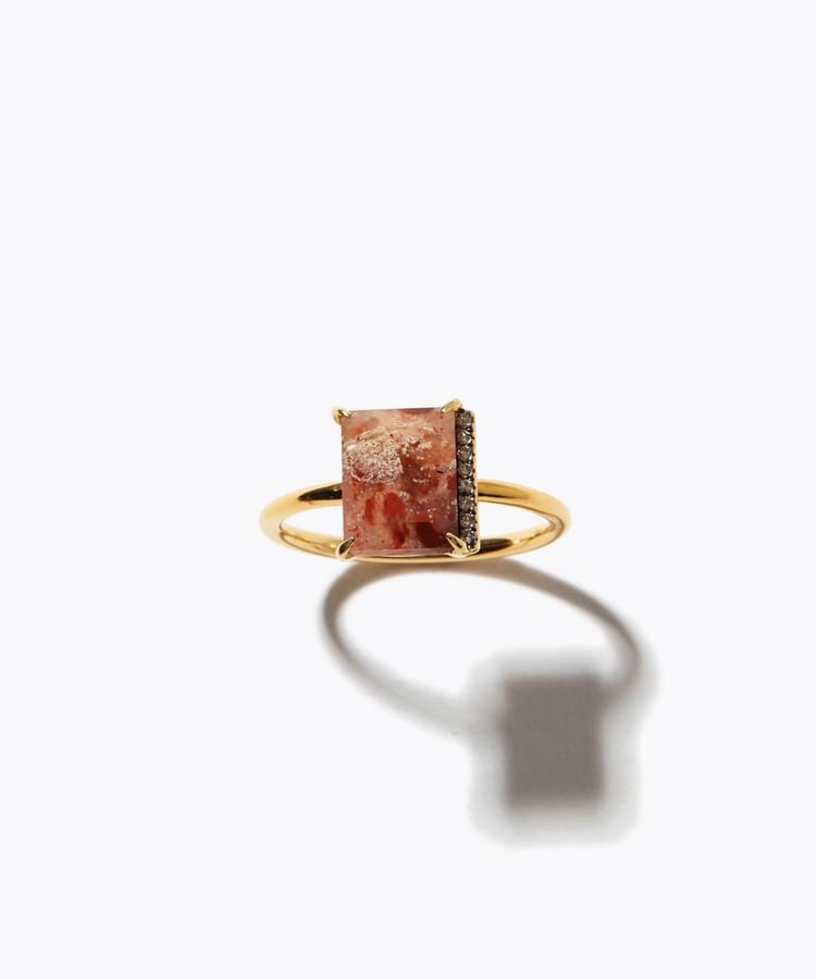 [elafonisi] jasper pave diamond ring