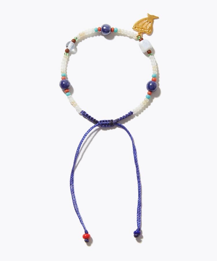 [I am donation] blue MIX shell bracelet