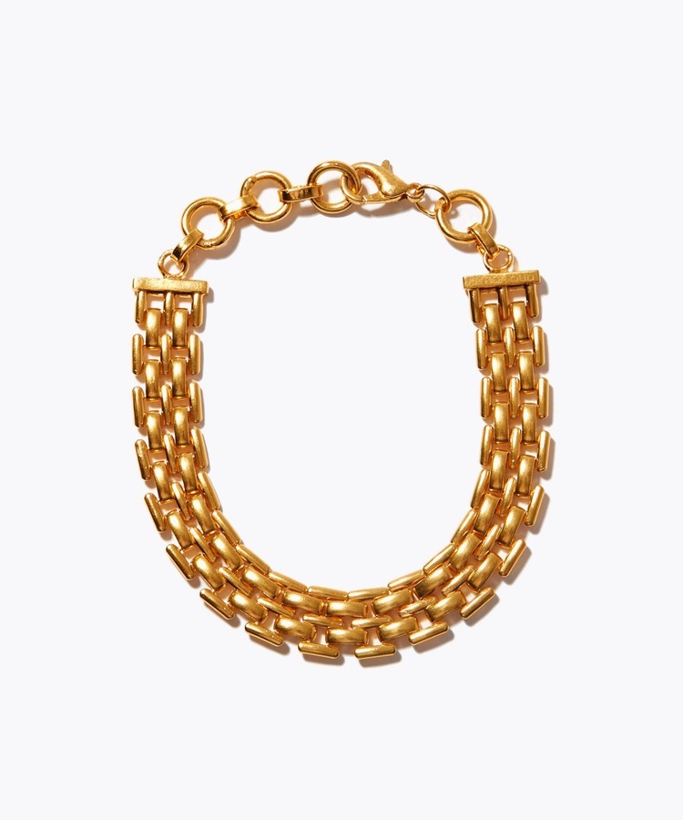 [ancient] wide chain bracelet