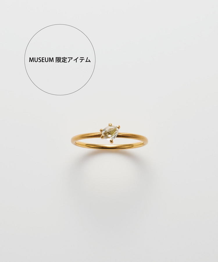 MUSEUM限定 [saphed] K18 rough ocean diamond ring